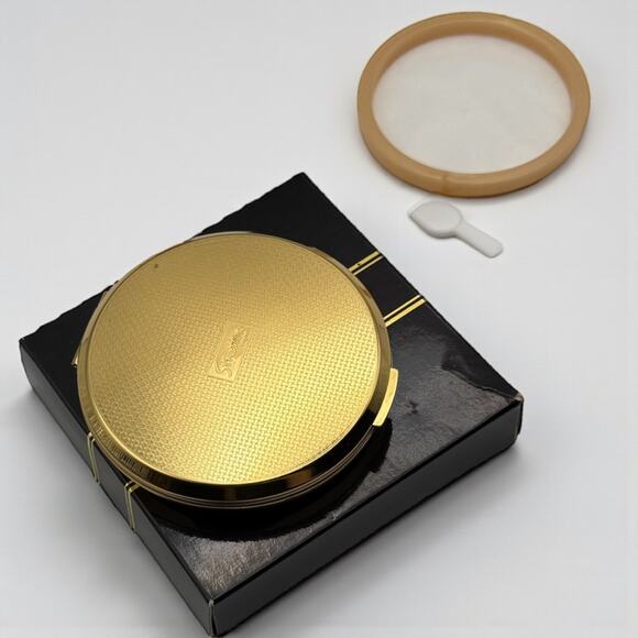 Stratton Powder Compact Mirror Strawberry Thief William Morris Gold Tone Birds - Picture 7 of 10